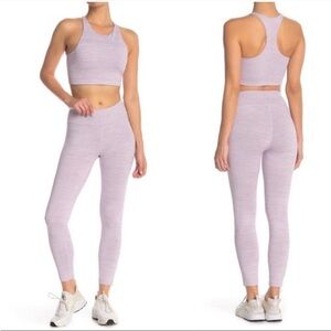 Outdoor Voices Tech Sweat Flex Crop Leggings in Light Purple